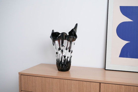 Image 1 of Vaas van Murano-glas, Italiaans ontwerp, jaren 60, vervaardigd in Italië.