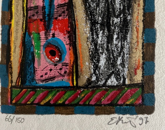 Image 1 of Serigrafia Eric Toebosch su passepartout