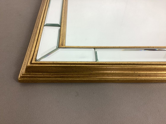Image 1 of Specchio sfaccettato Deknudt in stile Hollywood Regency con cornice