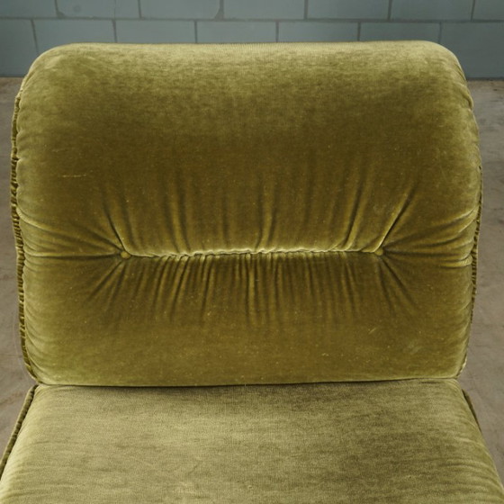 Image 1 of Divano modulare di metà secolo – velluto verde – anni '70