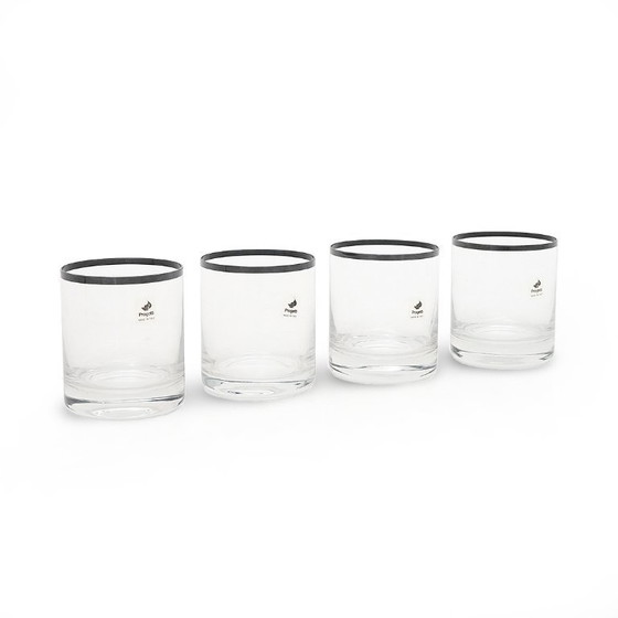 Image 1 of Set of 4 glasses by Gianfranco Frattini for Progetti, 1970s