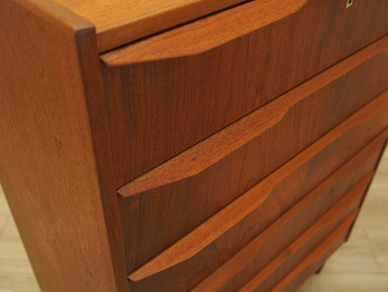 Image 1 of Kommode aus Teakholz, dänisches Design, 1970er Jahre, hergestellt in Dänemark