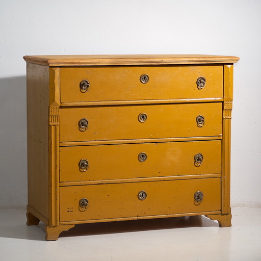 Große antike Kommode mit vier Schubladen (ca. 1920) #12