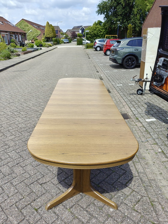 Image 1 of Scandinavian extendable dining table 3.05cm x3 inlay leaves