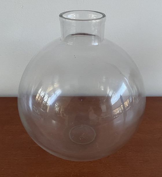 Image 1 of Chris Lanooy - Early clear glass ball vase made for the Leerdam Glass Factory