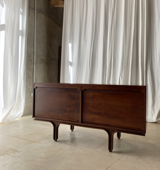 Buffet bas 503 de Gianfranco Frattini pour Bernini, Bois, Marron (photo 2 sur 13)