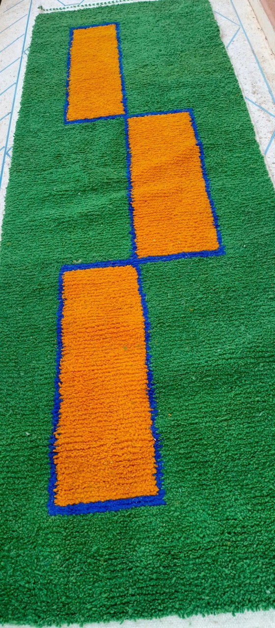 Image 1 of Alfombra de pasillo hecha a mano de 100 cm x 300 cm.