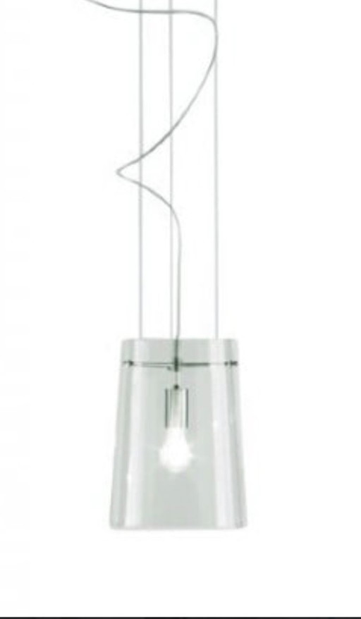 2 lampade a sospensione trasparenti di Sera