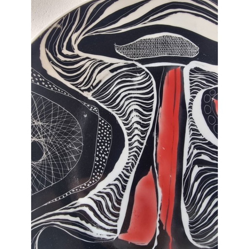 Hanna Modrzewska Nowosielska, decorative plate, 1960s