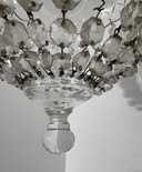 Lampada da soffitto a forma di mongolfiera in cristallo anni '50