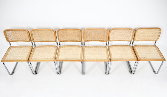 Image 1 of Dining Chairs Style B32 by Marcel Breuer, Set of 6