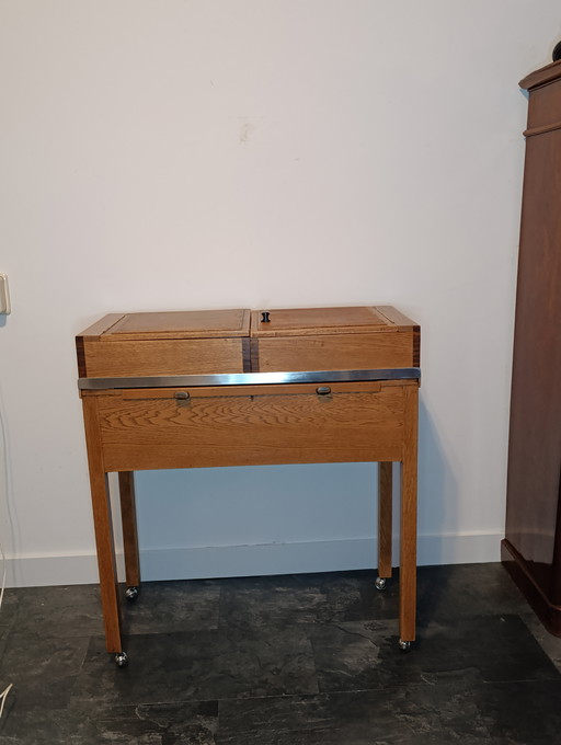 Bureau rétro vintage Table de couture Meuble à boissons