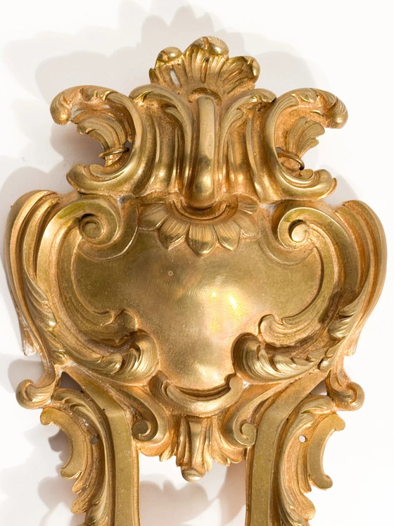 Décoration murale en bronze doré du XXe siècle avec armoiries – Objets déco (photo 3 of 7)