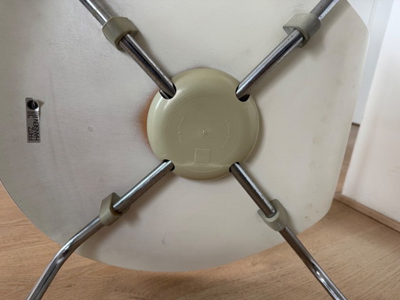 6x Sedie Originali Fritz Hansen Serie 7 (1989), Arne Jacobsen, Sedie da pranzo, Legno, Cromo, Bianco (foto 3 di 12)