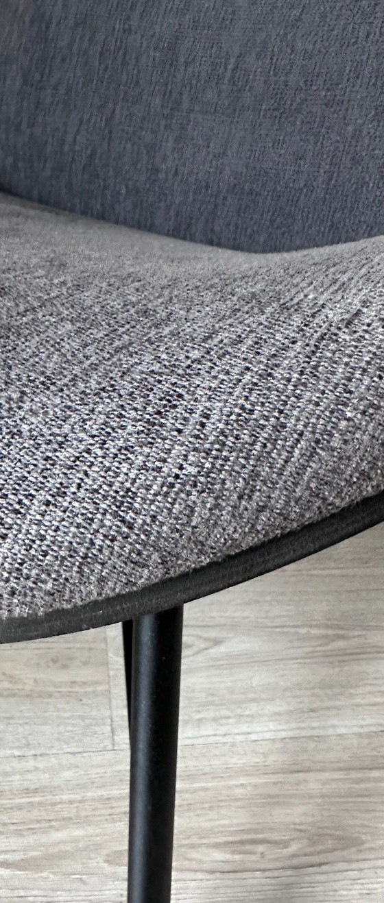 Pode Nihan Design Sessel, Holz, Stoff, Grau (Foto 8 von 8)