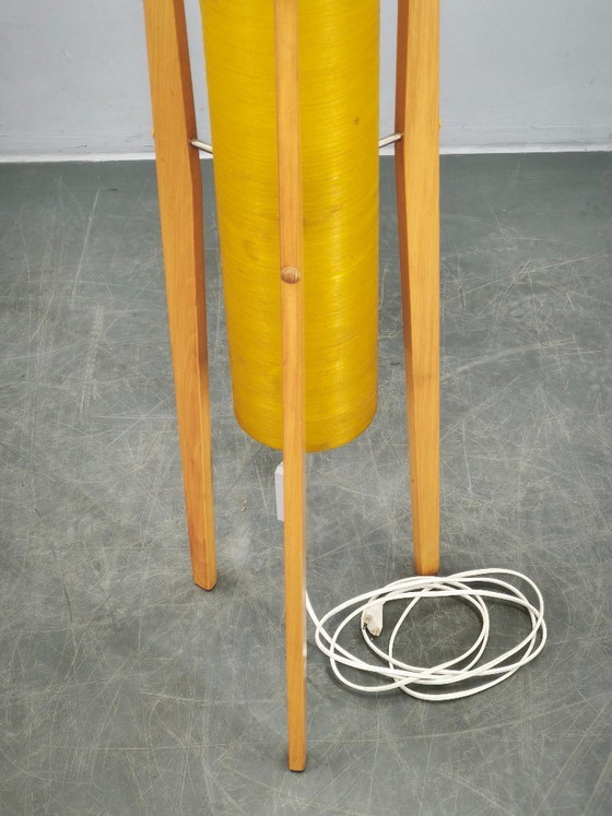Image 1 of Lampada da terra a forma di razzo dell'era spaziale cecoslovacca degli anni '60