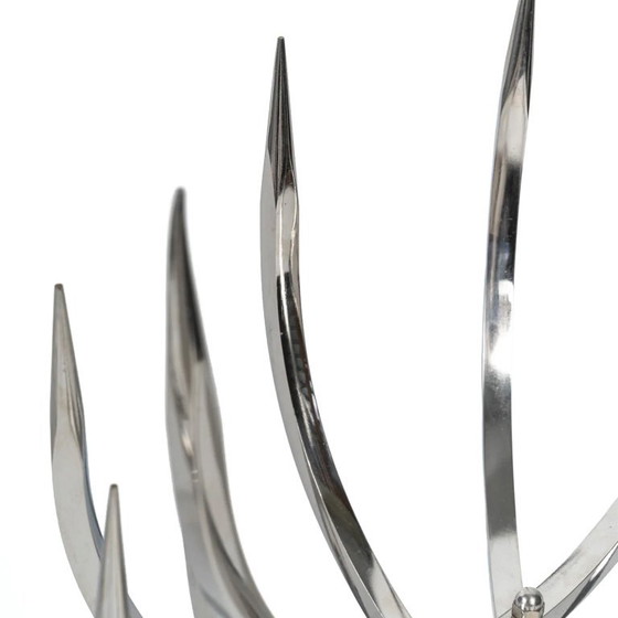 Portacandele di Xavier Féal per Inox Industrie, 1970 – polished steel (photo 6 of 6)