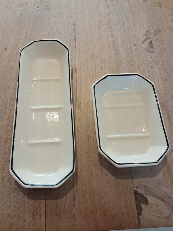 Set da toilette antico Ditmar Urbach - Portasapone e portapettine (Art Déco, anni '20/'30 - Produttore (photo 5 of 10)