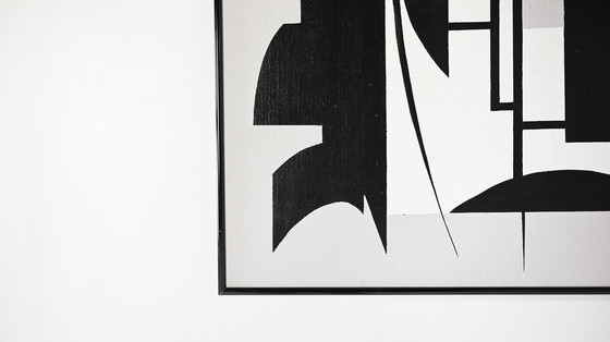 Image 1 of Artist Unknown, Abstract Composition, Acrylic on Canvas.