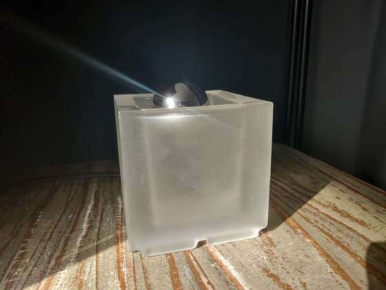 Image 1 of Vintage Nachtmann Leuchten glazen kubus tafellamp