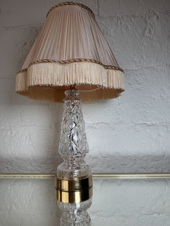 Image 1 of Lampe cristal style Hollywood Regency 80’s
