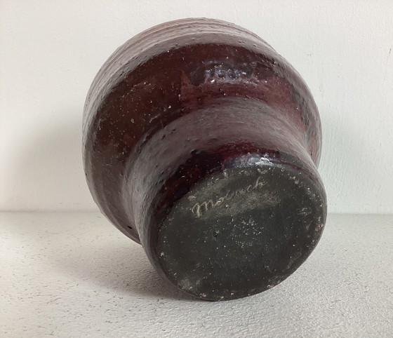 Image 1 of Mobach keramiek vintage bloempot pot 