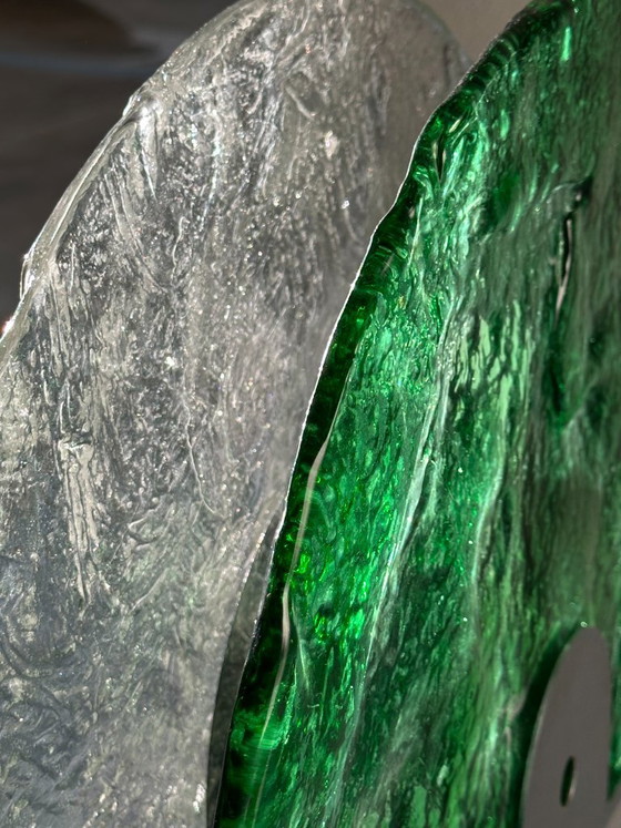 Image 1 of Luigi Massoni - Lampe de table "Albero" - Verre Murano Pulegoso - 1970