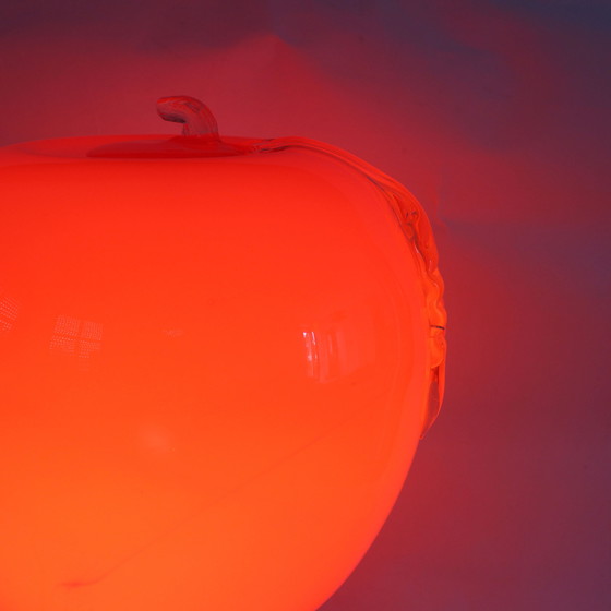 Image 1 of Prisma Red Apple Glass Lamp