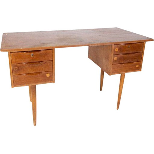 Vintage teak desk Denmark 1960s