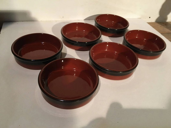 Set mit 6 Keramik-Ramekins – Geschirr, Porcelain, Ceramic, Vintage (photo 7 of 7)