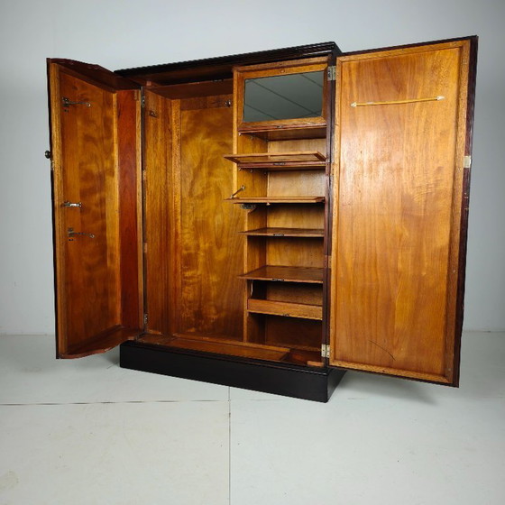 Englischer Art-Deco-Kleiderschrank aus Eichenholz – Kleiderschränke, Wood (photo 9 of 9)