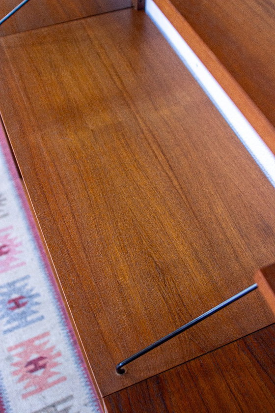 Poul Cadovius Cado Royal wandplank, plankensysteem, dressoir, vintage teakhout, Deens design, mid-century (photo 24 of 25)