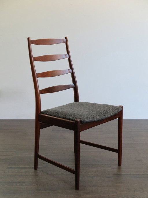 Donkerhouten Eetkamerstoelen van Arne Vodder, Denemarken, jaren '60, set van 2