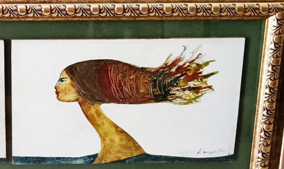 Image 1 of Antique painting from the Italian School, 1960s, signed by D'Angelo