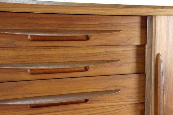 Image 1 of  Vamo Sønderborg highboard attr. Arne Vodder | 194 cm vintage Deens design