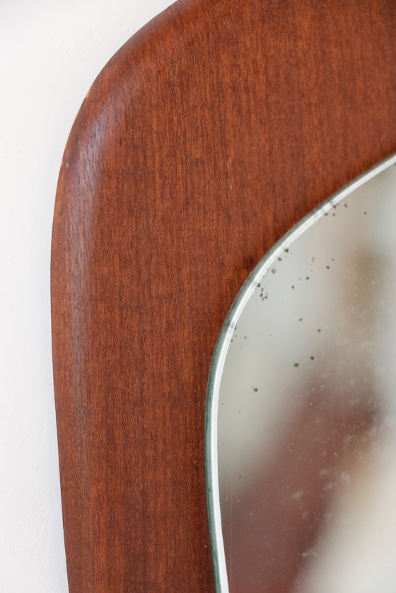 Image 1 of Teak mirror - Scandinave 28.03.25.04