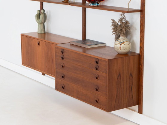 Modulaire wandkast van teakhout, Deens design, jaren 60, ontworpen door Rud Thygesen en Johnny Sørensen, (photo 5 of 32)