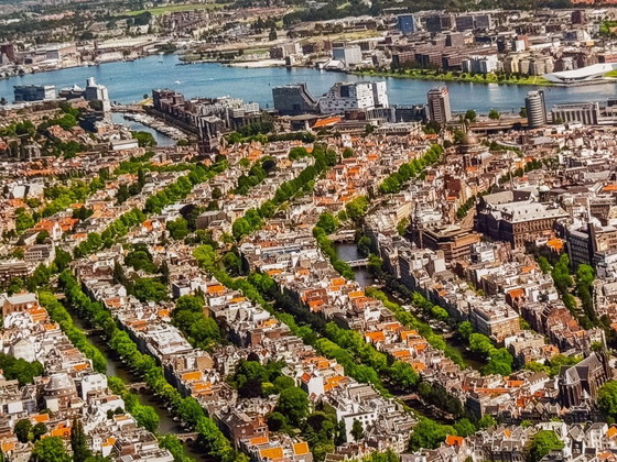 Image 1 of Ámsterdam en Panorama 2020 en Dibond