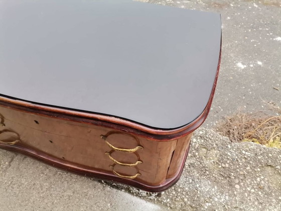 Mid-Century Italian Chest of Drawers – Glass, Brass, Mid Century Modern (photo 3 of 7)