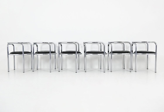 Image 1 of "Locus Solus" Chairs by Gae Aulenti for Poltronova, 1960s, set of 6