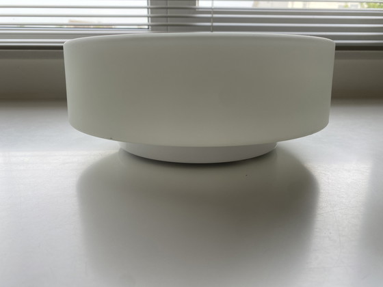 Image 1 of Vintage Bauhaus Plafondlamp - Wandlamp – Massive Opaline Melkglas - Jaren '60/'70