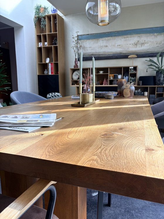 Image 1 of Diseño holandés DD Para mesa de roble 260x120