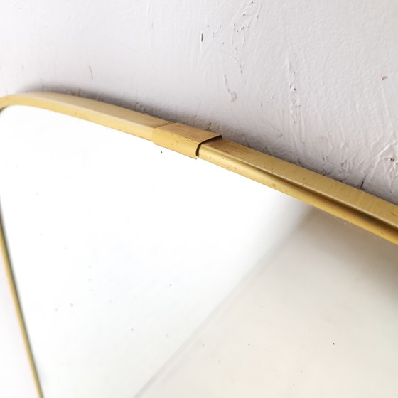 Vintage Spiegel Messing Jaren 60/70 Organisch – Metal, Glass (photo 6 of 9)