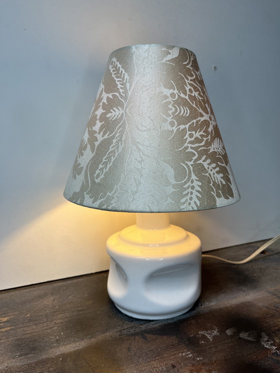 Image 1 of Vintage mid-century Porcelaines de Bruxelles table lamp