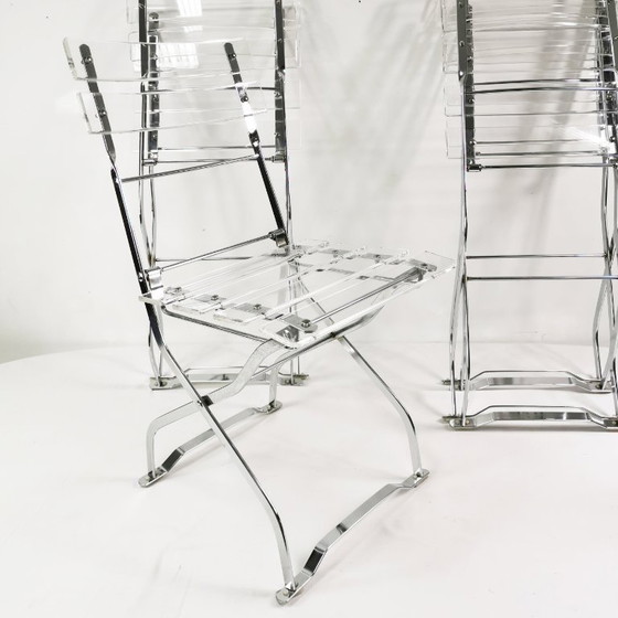 Image 1 of Set di sedie pieghevoli di design, Maison & Jardin Paris, anni '70