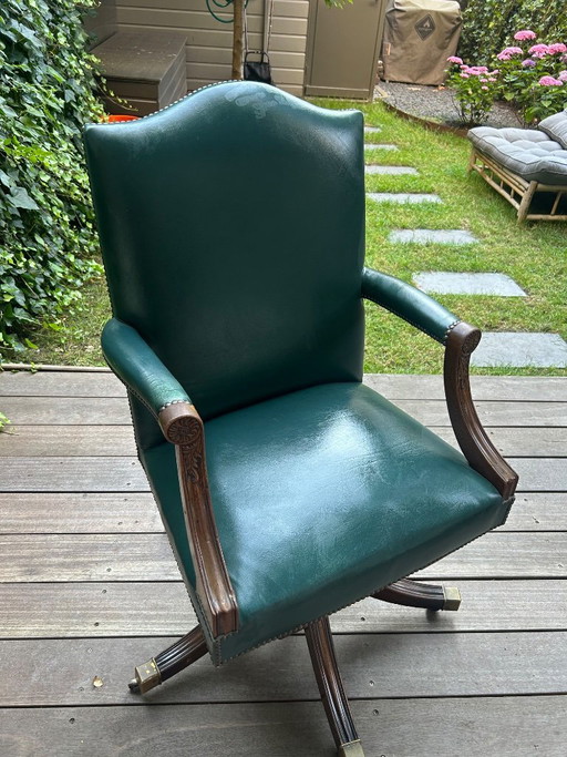 Vintage bureaustoel Britse stijl
