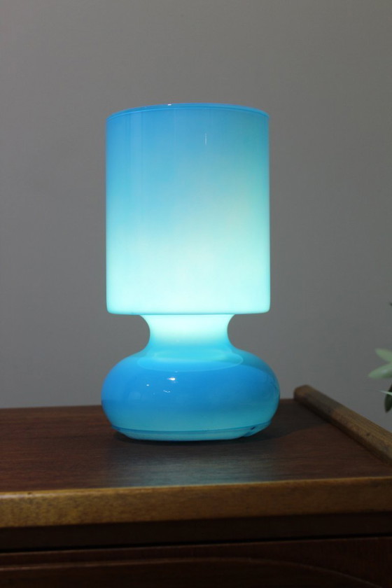 Image 1 of Lampada da tavolo vintage IKEA Lykta Blu