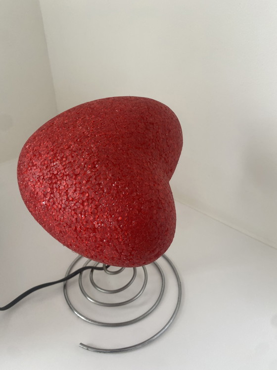 Image 1 of Lampada da tavolo a forma di cuore in stile Pop Art vintage - anni '80