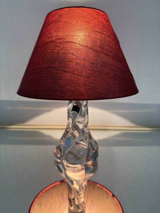 Image 1 of 60's crystal table lamp