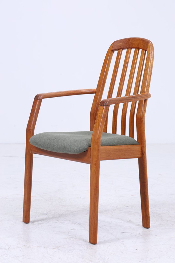 Image 1 of Sedia Dyrlund vintage in teak degli anni '60| poltrona mid-century anni '70 | sedia da cucina retrò #06-49